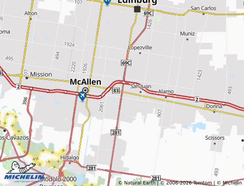 Kaart MICHELIN Pharr - ViaMichelin