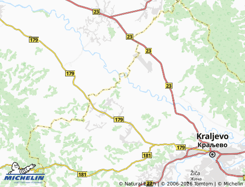 MICHELIN-Landkarte Bapsko Polje - ViaMichelin