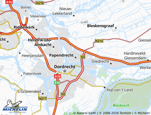 Mapa MICHELIN Papendrecht - ViaMichelin