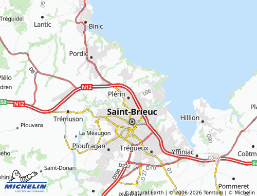 MICHELIN-Landkarte Plérin - ViaMichelin