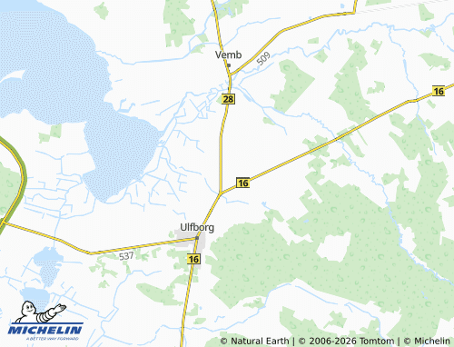 MICHELIN-Landkarte Ulfborg Kirkeby - ViaMichelin