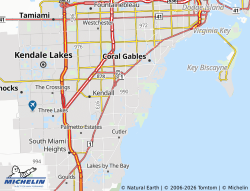 Mappa MICHELIN Pinecrest - ViaMichelin