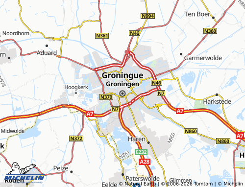 Carte MICHELIN Groningue - ViaMichelin