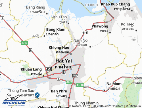 MICHELIN Khlong Hae map - ViaMichelin