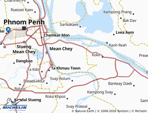 MICHELIN Kbal Kaoh map - ViaMichelin