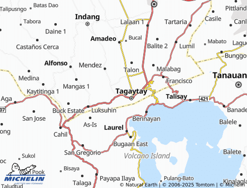 MICHELIN Mendez Crossing East map - ViaMichelin
