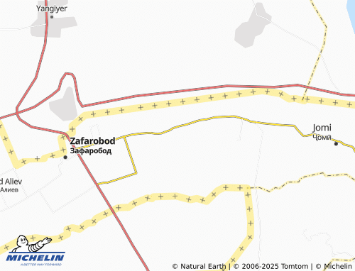 MICHELIN Mehnatobod map - ViaMichelin