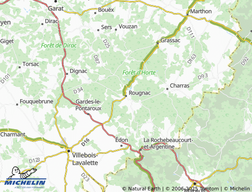 Mappa MICHELIN Rougnac - ViaMichelin