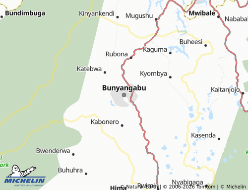 MICHELIN-Landkarte Bunyangabu - ViaMichelin