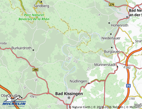 Mapa MICHELIN Bad Bocklet - ViaMichelin
