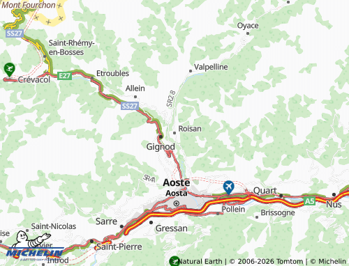 Carte MICHELIN Roisan - ViaMichelin