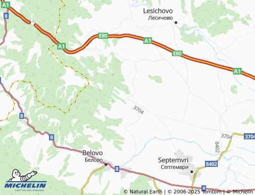 MICHELIN-Landkarte Vetren - ViaMichelin