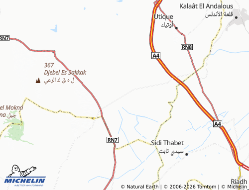 Carte MICHELIN Douar El Mabtouha - ViaMichelin