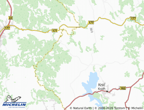 Mapa MICHELIN Bečevica - ViaMichelin