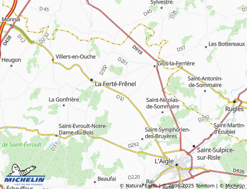 MICHELIN Gauville map - ViaMichelin