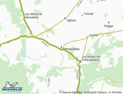 MICHELIN Menasalbas map - ViaMichelin