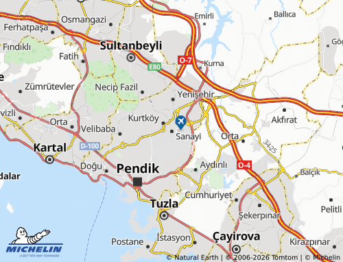 MICHELIN Sanayi map - ViaMichelin