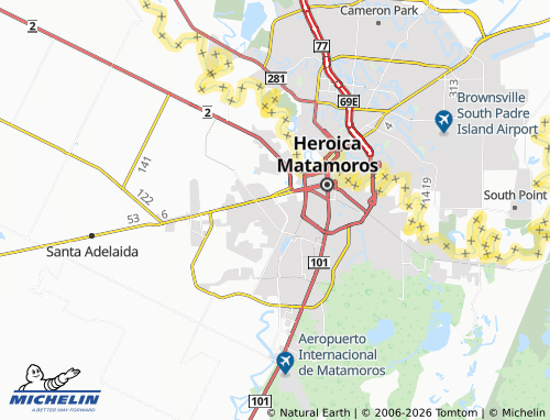 Mappa MICHELIN Guadalupe Mainero - ViaMichelin