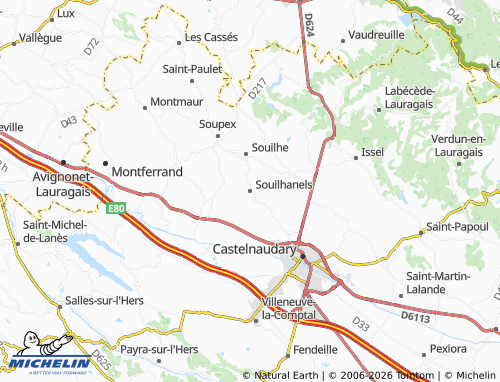 Mappa MICHELIN Souilhanels - ViaMichelin