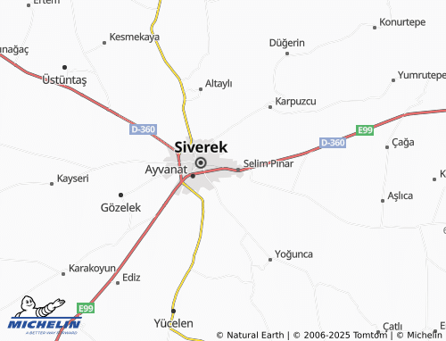 MICHELIN Yenişehir map - ViaMichelin