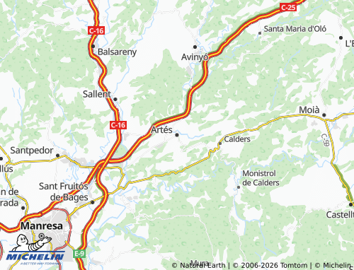Carte MICHELIN Artés - ViaMichelin