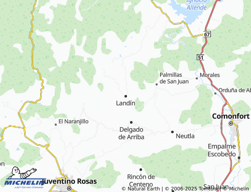 MICHELIN Landín map - ViaMichelin