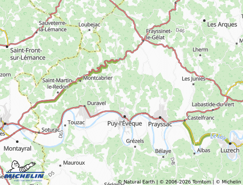 Mappa MICHELIN Martignac - ViaMichelin