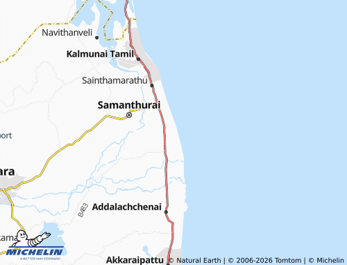 Mappa MICHELIN Ninthavur 05 - ViaMichelin