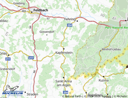 MICHELIN-Landkarte Kapfenstein - ViaMichelin