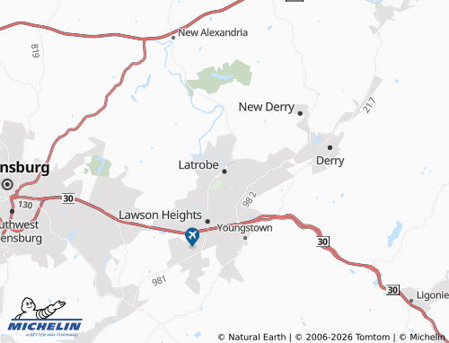 Mappa MICHELIN Latrobe - ViaMichelin