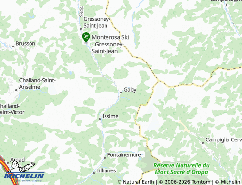 MICHELIN-Landkarte Gaby - ViaMichelin