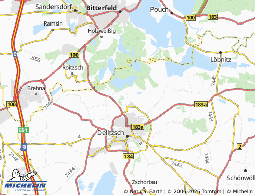MICHELIN Benndorf map - ViaMichelin