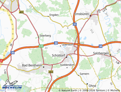 MICHELIN Quendorf map - ViaMichelin