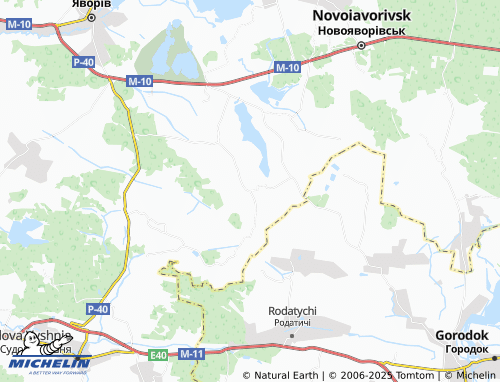 MICHELIN Muzhylovychi map - ViaMichelin