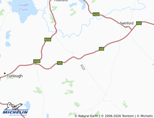 MICHELIN Bohola map - ViaMichelin