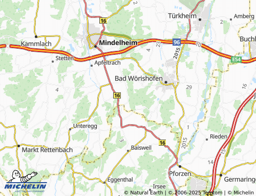 MICHELIN Osterlauchdorf map - ViaMichelin