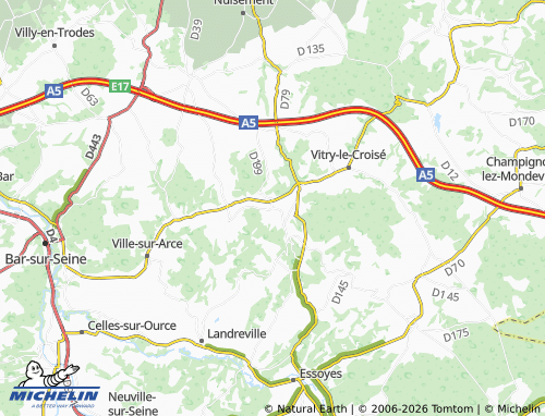 Mappa MICHELIN Bertignolles - ViaMichelin