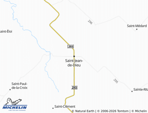 MICHELIN Saint-Jean-de-Dieu map - ViaMichelin