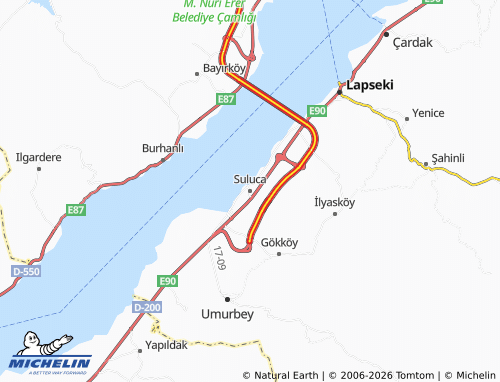 MICHELIN Suluca map - ViaMichelin