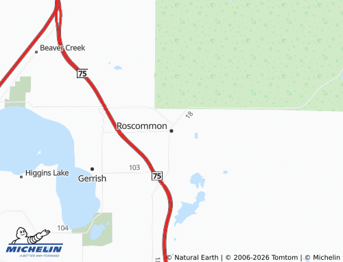 Mappa MICHELIN Roscommon - ViaMichelin