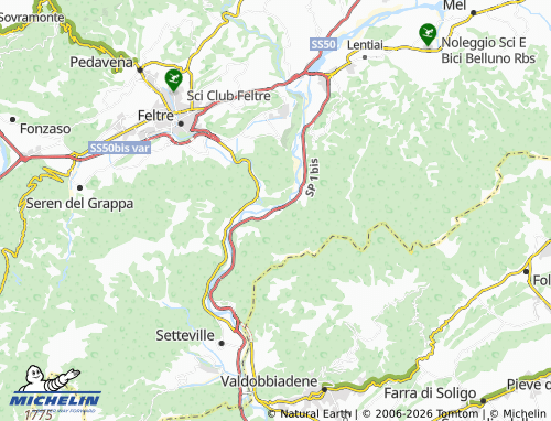 Mappa MICHELIN Caorera - ViaMichelin