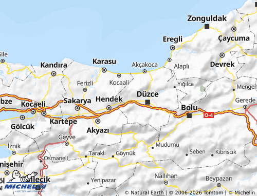 MICHELIN Cumayeri map - ViaMichelin