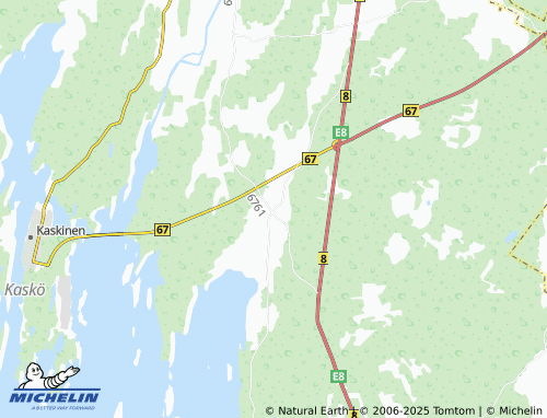 MICHELIN Pjelax map - ViaMichelin