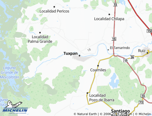 MICHELIN-Landkarte Guadalupe Peoa - ViaMichelin