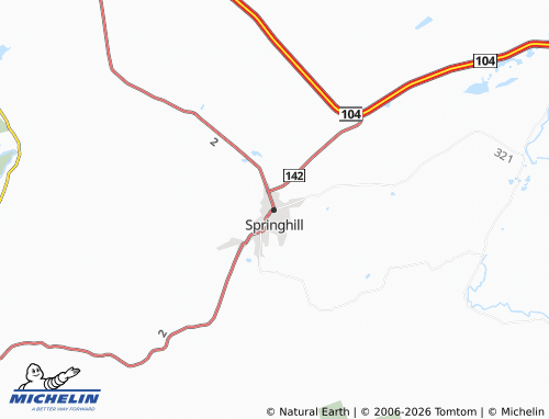 Mappa MICHELIN Springhill - ViaMichelin