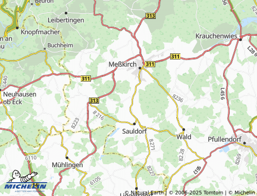 MICHELIN Unterbichtlingen map - ViaMichelin