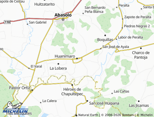 Mappa MICHELIN Huanímaro - ViaMichelin