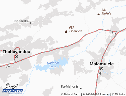 MICHELIN-Landkarte Makhuvha A - ViaMichelin