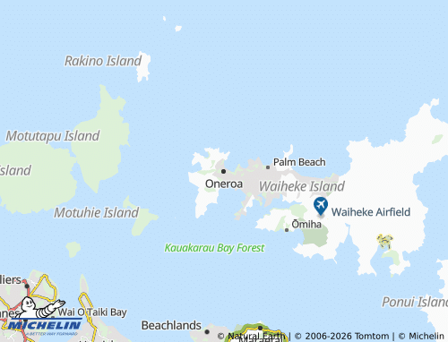 Mapa MICHELIN Oneroa - ViaMichelin