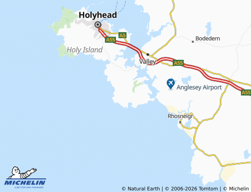 Mappa MICHELIN Rhoscolyn - ViaMichelin
